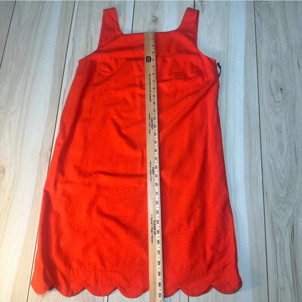 Kate Spade x Target Red Dress Sleeveless Scalloped Hem Mini Dress‎ Size XS NWT